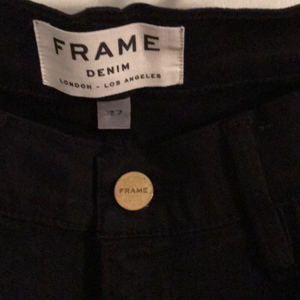Black denim jeans